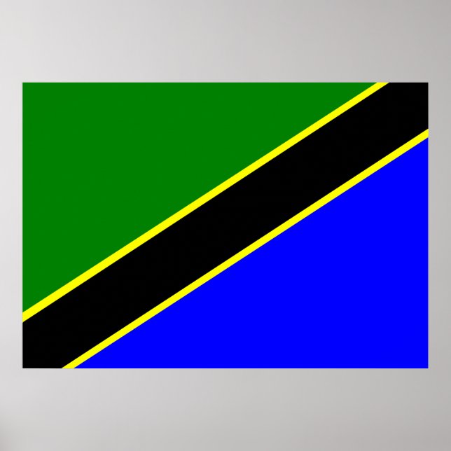 Tansania Flag Poster (Vorne)