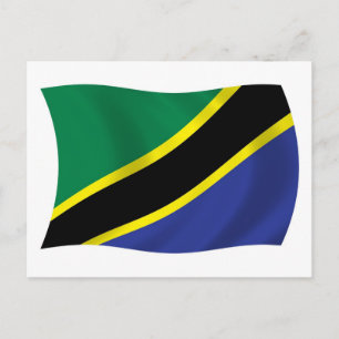 Tansania Flag Postkarte