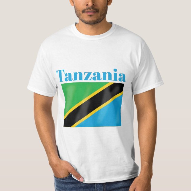 Tansania Flag T - Shirt (Vorderseite)