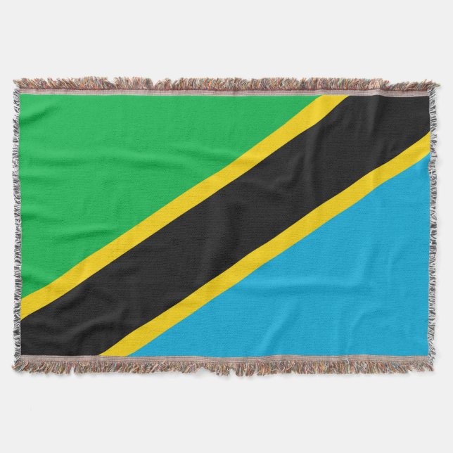 Tansania-Flagge Decke (Vorderseite)