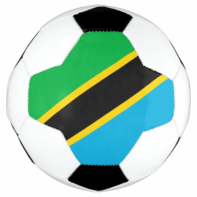 Tansania-Flagge Fußball (Vorderseite)