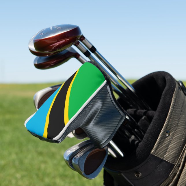 Tansania-Flagge Golf Headcover (In Situ)