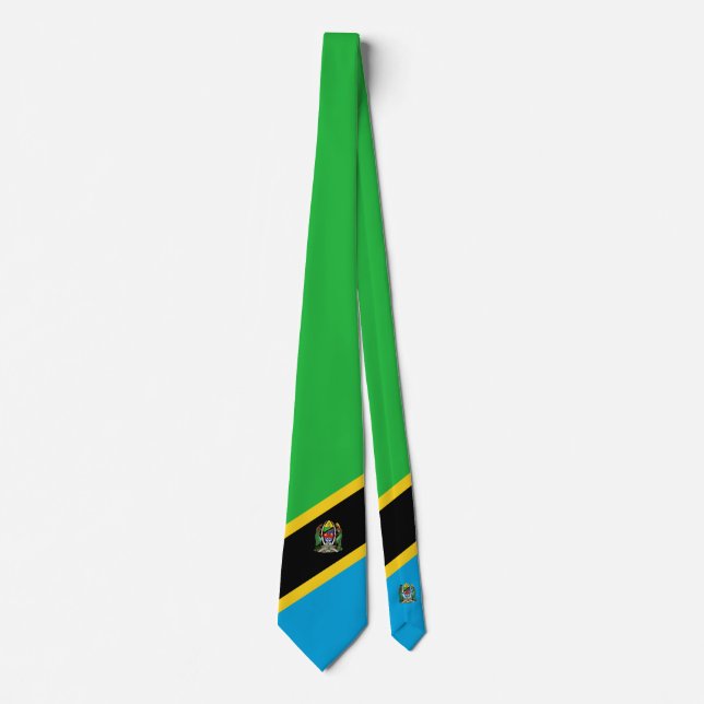 Tansania-Flagge Krawatte (Vorderseite)