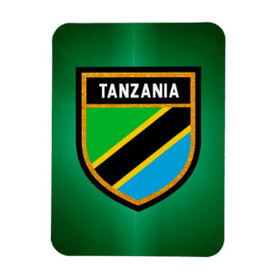 Tansania-Flagge Magnet