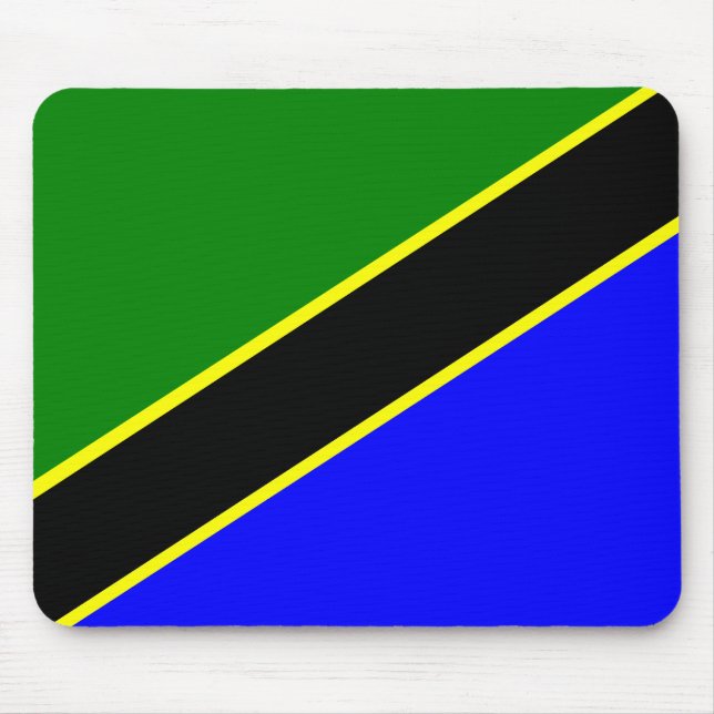 Tansania-Flagge Mousepad (Vorne)