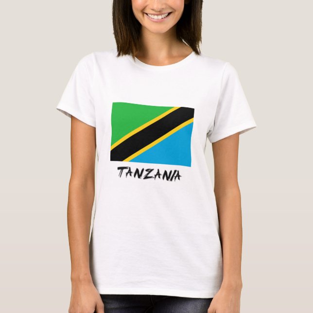 Tansania-Flagge T-Shirt (Vorderseite)
