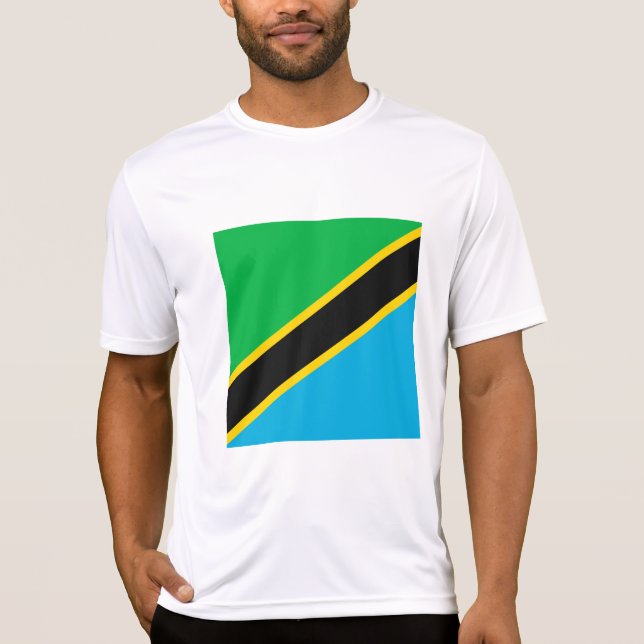 Tansania-Flagge T-Shirt (Vorderseite)