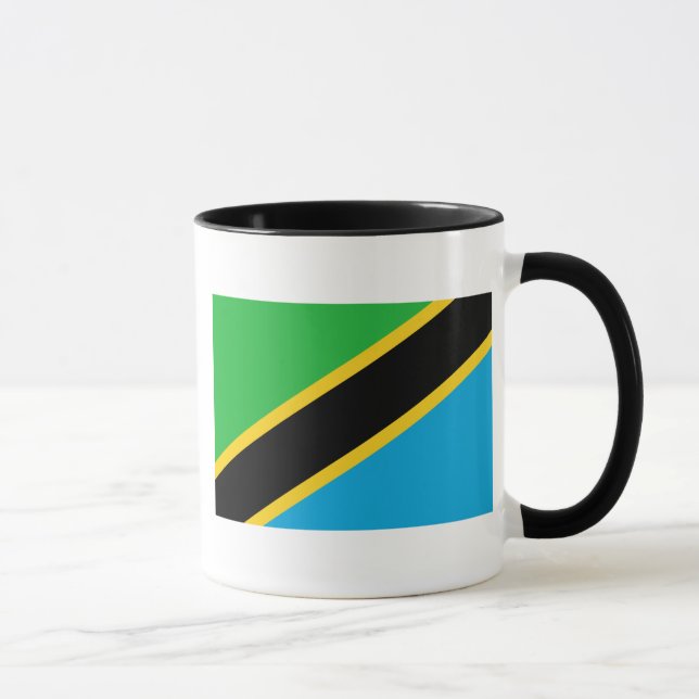 Tansania-Flagge Tasse (Rechts)