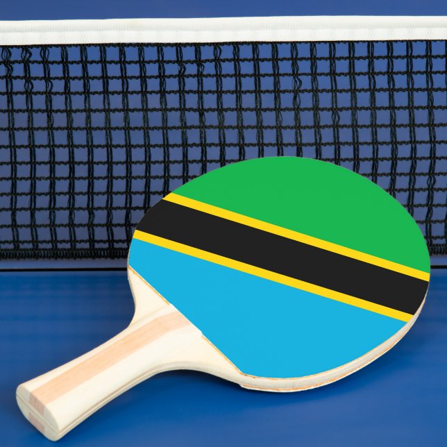 Tansania-Flagge Tischtennis Schläger (InSitu)