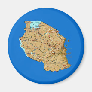 Tansania-Karten-Magnet Magnet