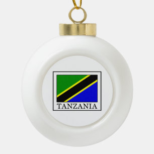 Tansania Keramik Kugel-Ornament