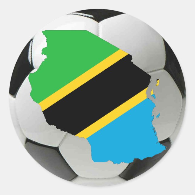 Tansania-Nationalmannschaft Runder Aufkleber (Vorderseite)