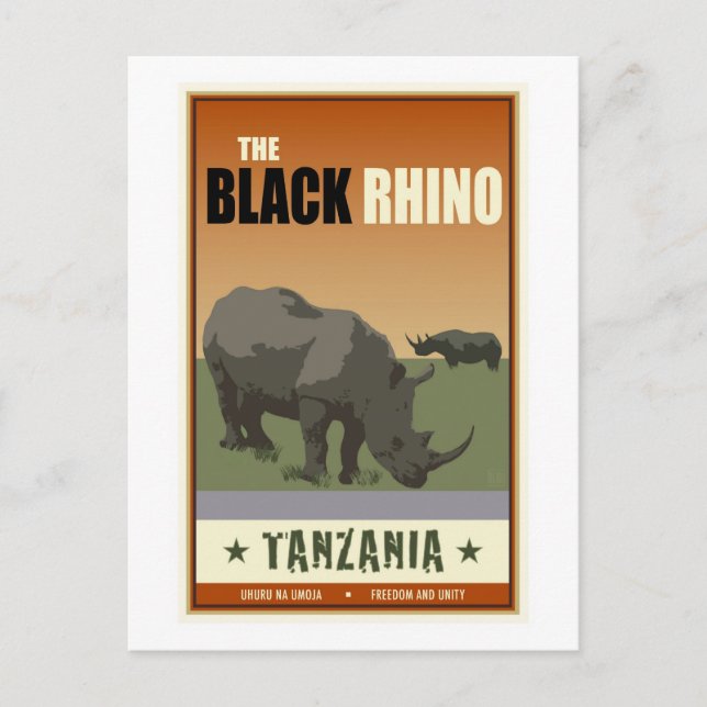 Tansania Postkarte (Vorderseite)