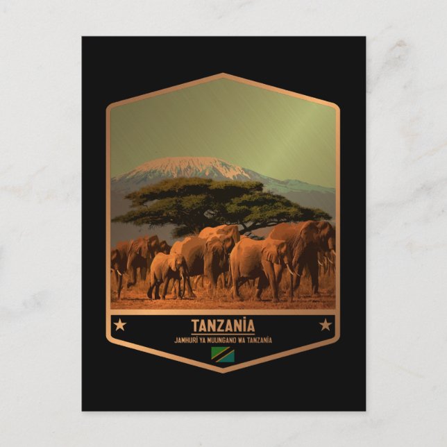 Tansania Postkarte (Vorderseite)