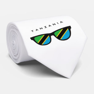 Tansania Shades benutzerdefinierte Text- und Farbd Krawatte