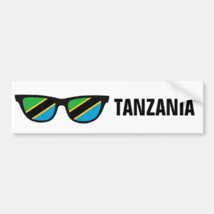 Tansania Shades Custom Text & Color Autoaufkleber