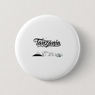 Tansania Skyline Reise Urlaub Outfits Button
