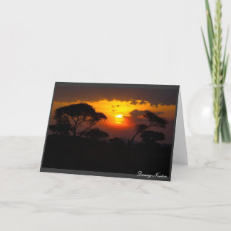 Tansania Sunset Karte