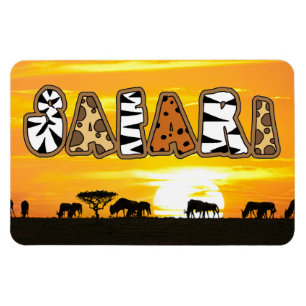 Tansania Sunset Safari Magnet