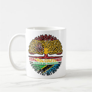 Tansania Tansania Spanien Treuhandflagge Kaffeetasse