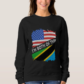 Tansania USA Tansania Roots Ich bin beide von T Sweatshirt