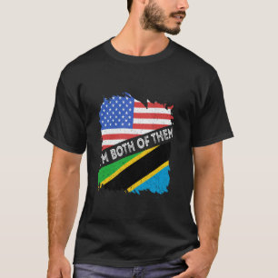 Tansania USA Tansania Roots Ich bin beide von T T-Shirt