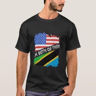 Tansania USA Tansania Roots Ich bin beide von T T-Shirt