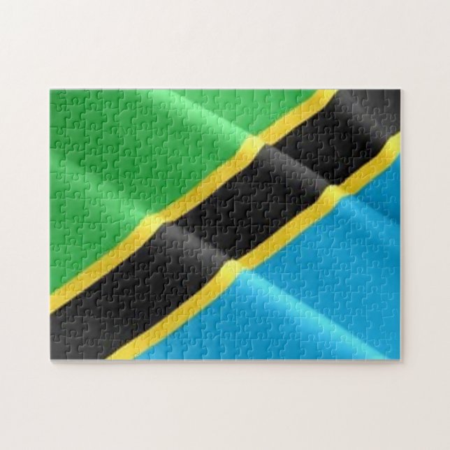 Tansania - Waving Flag - (Horizontal)