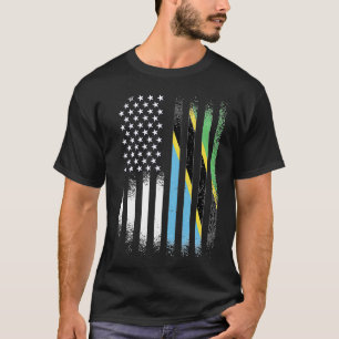 Tansanisch Amerikanischer Patriot Gewachsenes Land T-Shirt