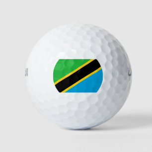 tansanische Flagge Golfball