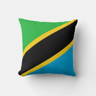 Tansanische Flagge Kissen