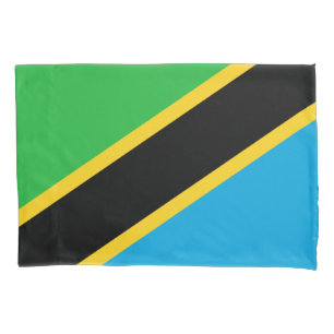 Tansanische Flagge Kissenbezug