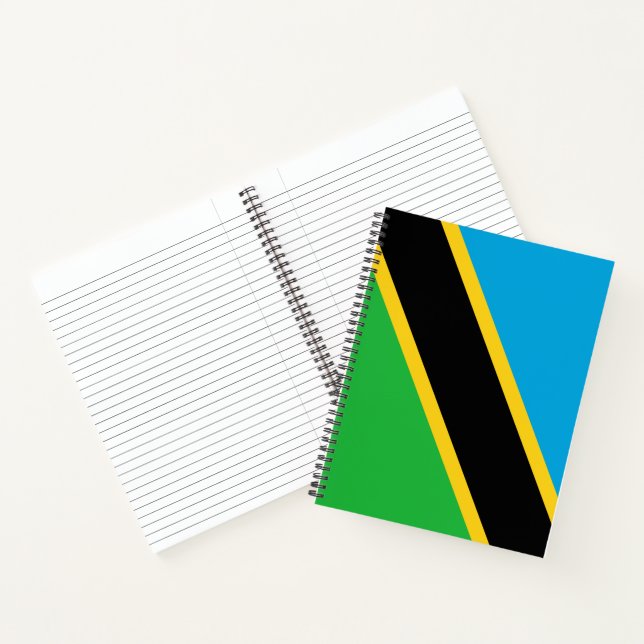 tansanische Flagge Notizbuch (Innenseite)
