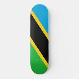 tansanische Flagge Skateboard