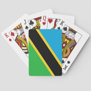 tansanische Flagge Spielkarten