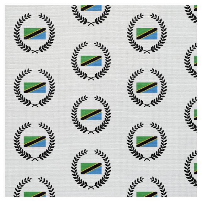 Tansanische Flagge Stoff (Muster)