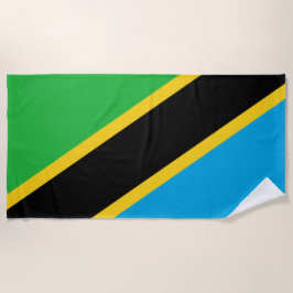 tansanische Flagge Strandtuch