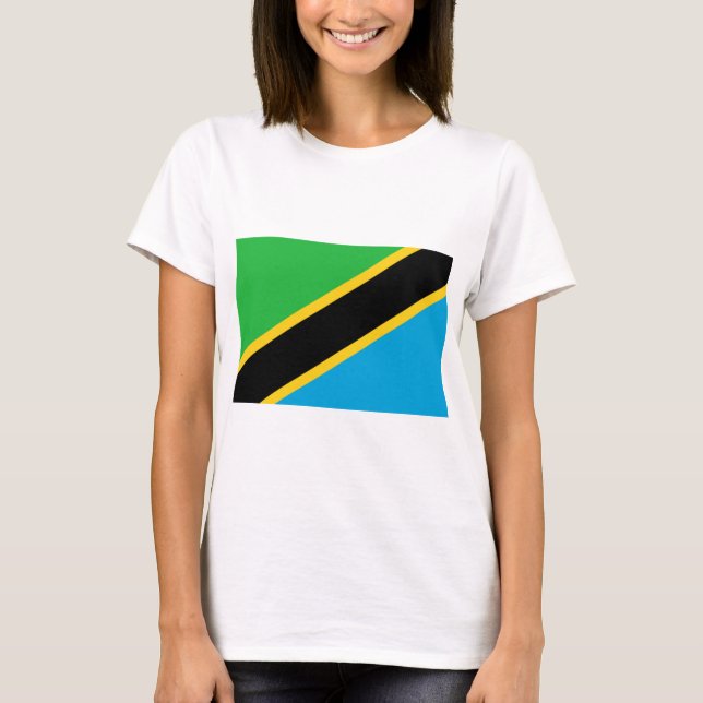 tansanische Flagge T-Shirt (Vorderseite)
