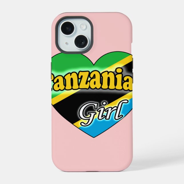 Tansanisches Mädchen iPhone 15 Hülle (Rückseite)