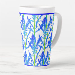 Tansy (L) auf einer großen Latte-Tasse Milchtasse