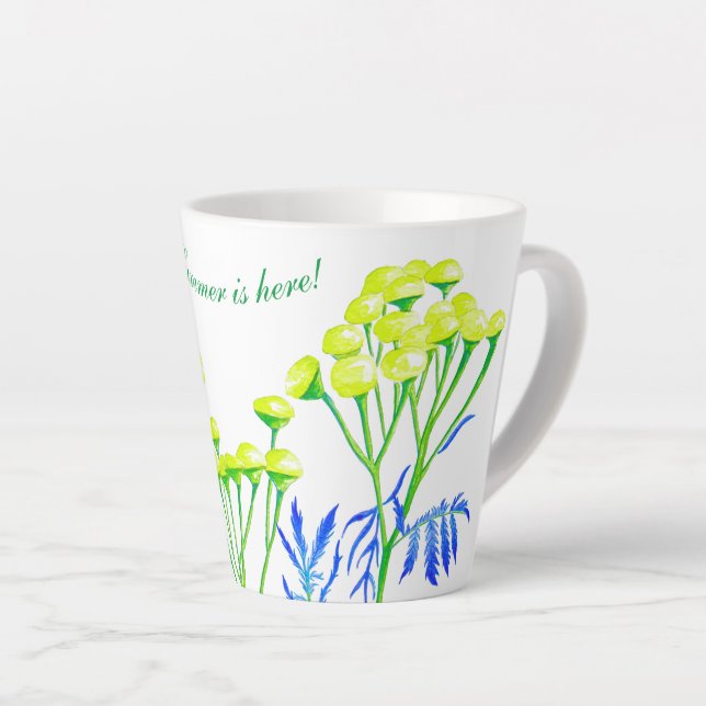 Tansy sur une petite Mug en latte (Angle droit)