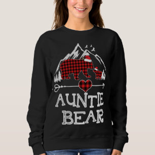 Tantchen Bear Christmas Pajama Red Kariert Buffalo Sweatshirt