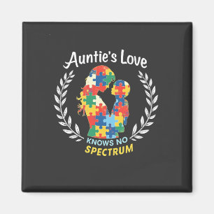 Tantchens Liebe kennt kein Autismus-Spektrum-Bewus Magnet