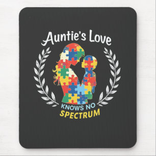 Tantchens Liebe kennt kein Autismus-Spektrum-Bewus Mousepad