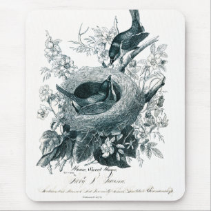 Tante Abbys Birds Sketch Mousepad