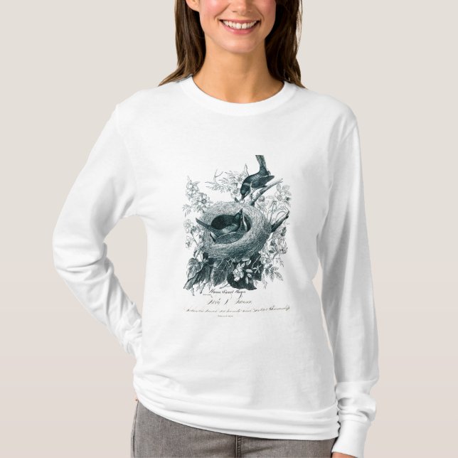 Tante Abbys Birds Sketch T-Shirt (Vorderseite)