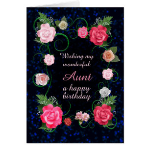 Tante Anniversaire Beaux Roses