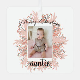 Tante aus Kid Weihnachts-Foto Ornament Aus Metall