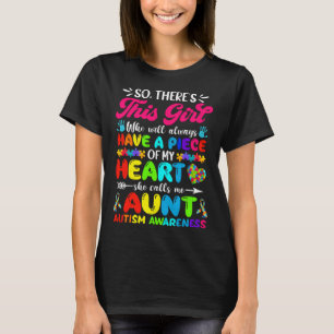 Tante Autismus-Bewusstsein Männer Frau Tante Autis T-Shirt