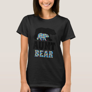 Tante Bär Autismus-Bewusstsein T-Shirt